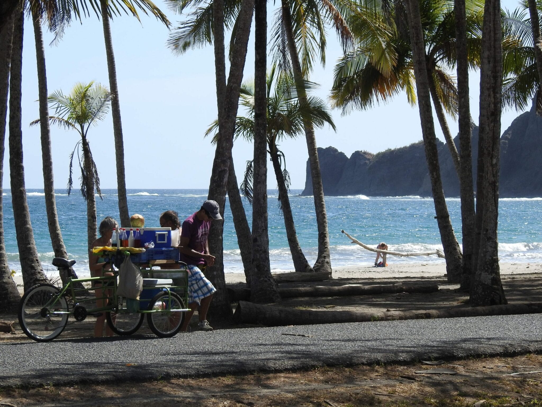 Sunny beach in Costa Rica